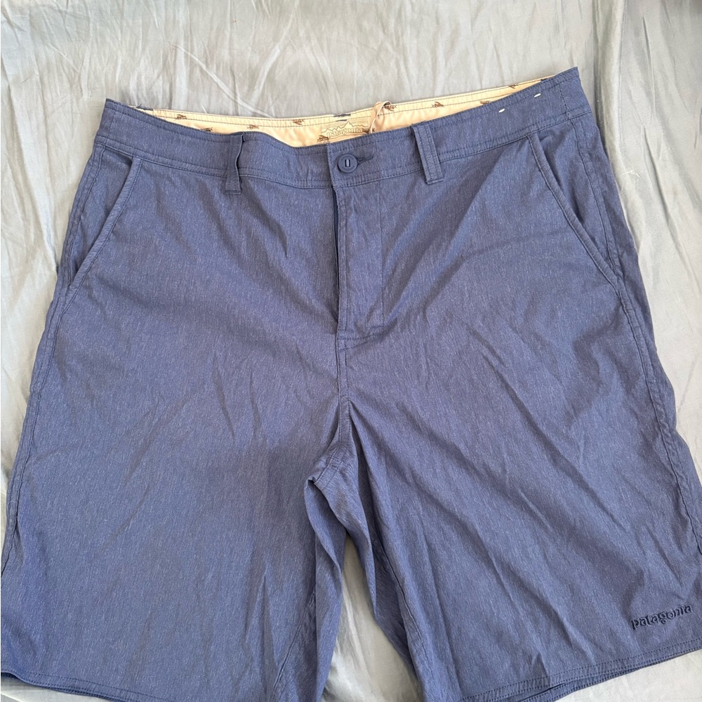 Patagonia Men's Slate Blue Flat Front Shorts